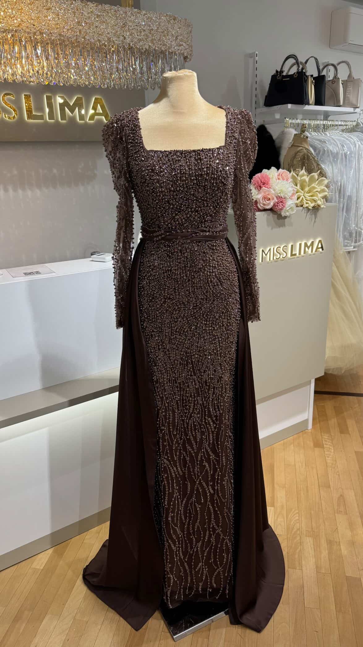 Abendkleid-Aliva-braun