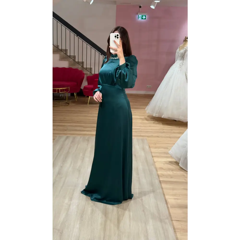 Abendklei-Azura-Dunkelgrün - Abendkleid