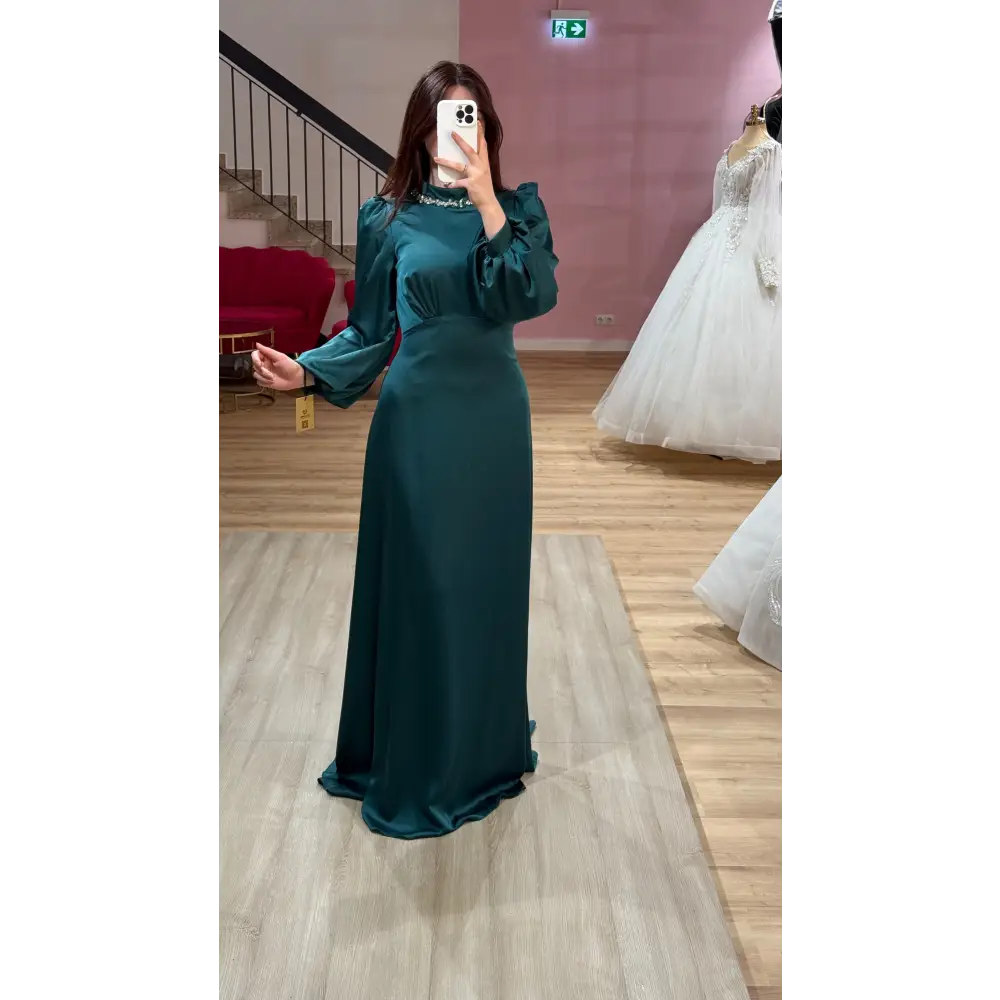 Abendklei-Azura-Dunkelgrün - Abendkleid