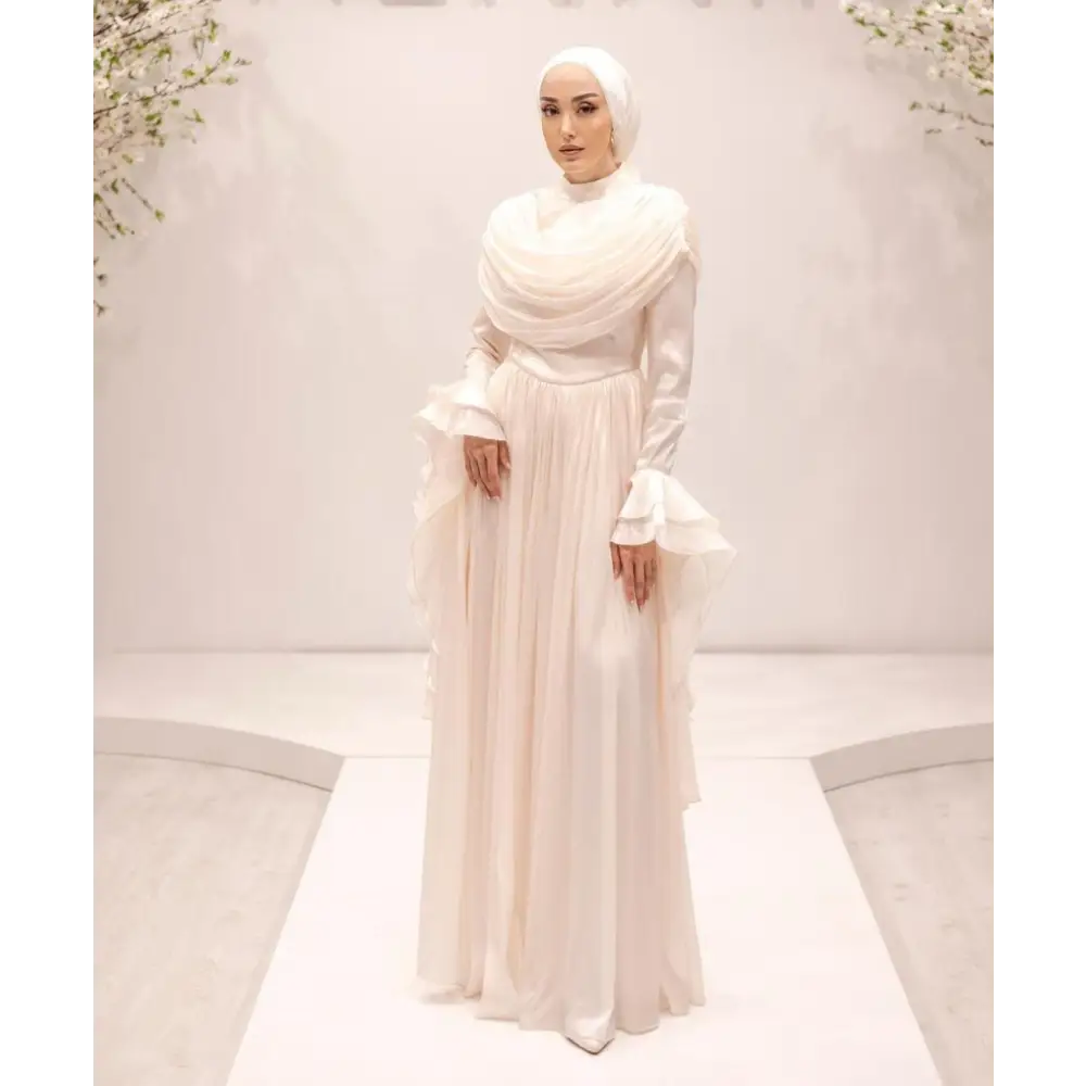 Abendkleid-Eda-creme - Abendkleid