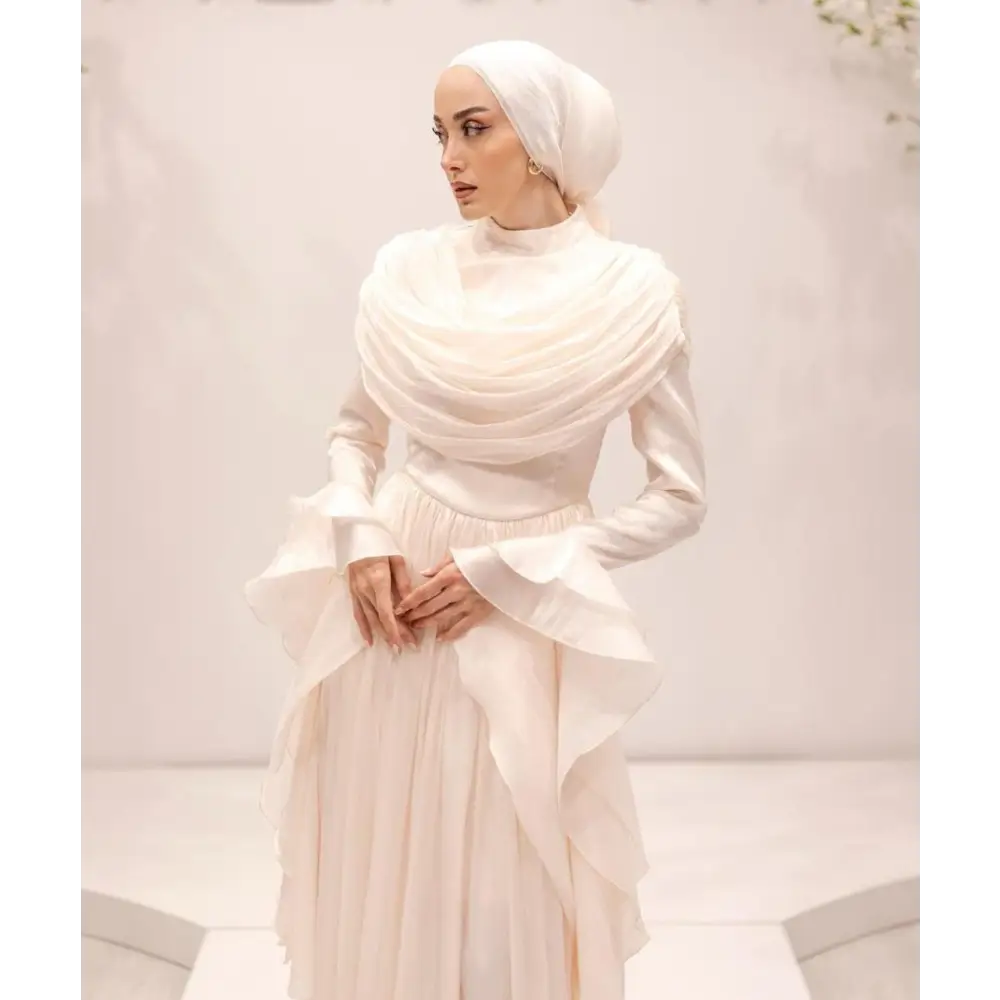 Abendkleid-Eda-creme - Abendkleid