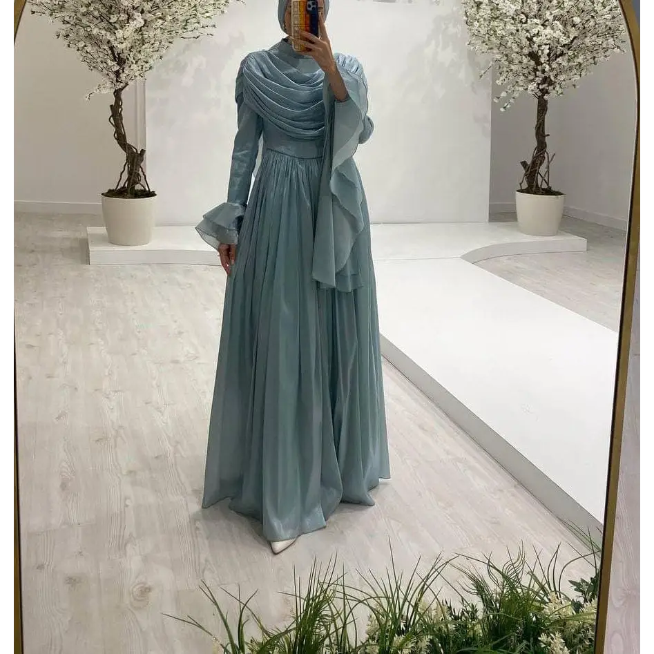 Abendkleid-Eda-türkis - Abendkleid