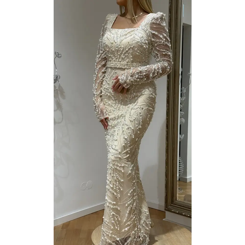 Abendkleid-Elizan-creme