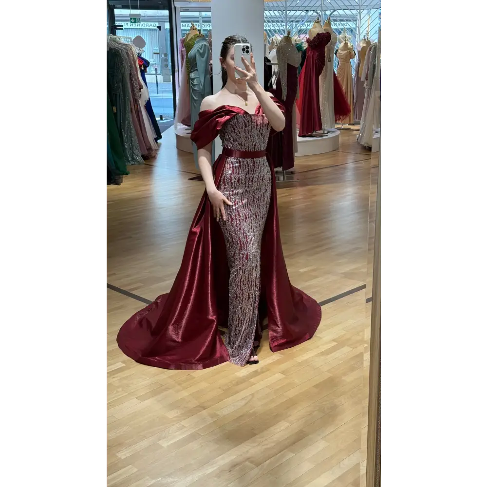 Abendkleid-Isolde-Bordeaux