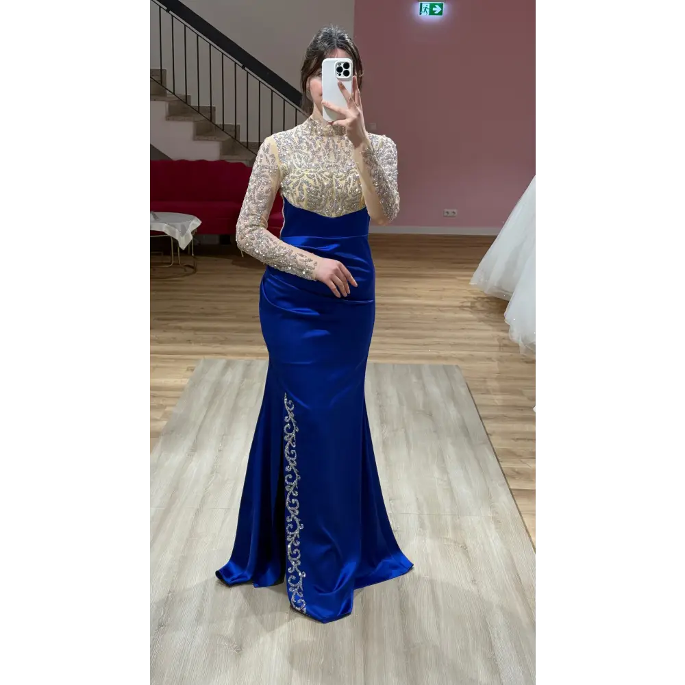 Abendkleid-Laura-Blau - Abendkleid