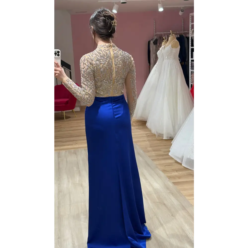 Abendkleid-Laura-Blau - Abendkleid
