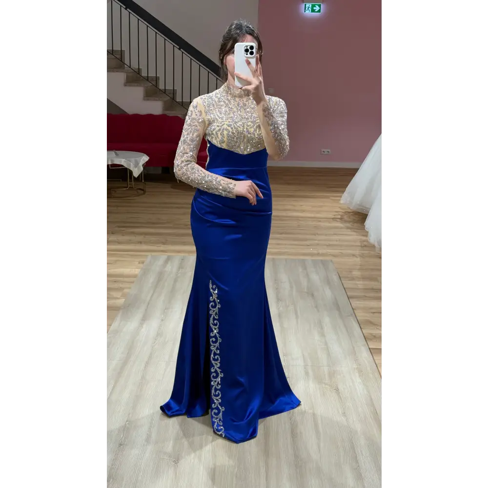 Abendkleid-Laura-Blau - Abendkleid