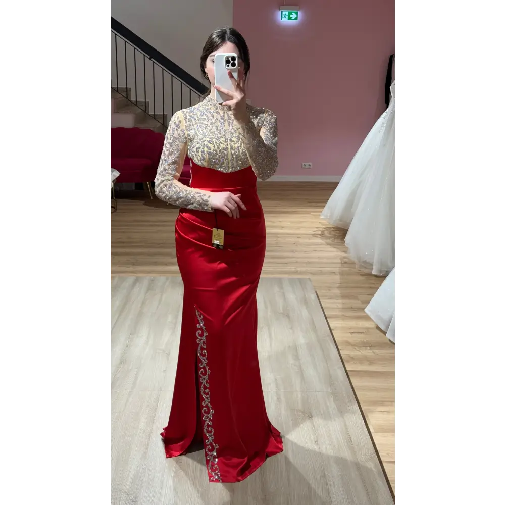 Abendkleid-Laura-rot - Abendkleid