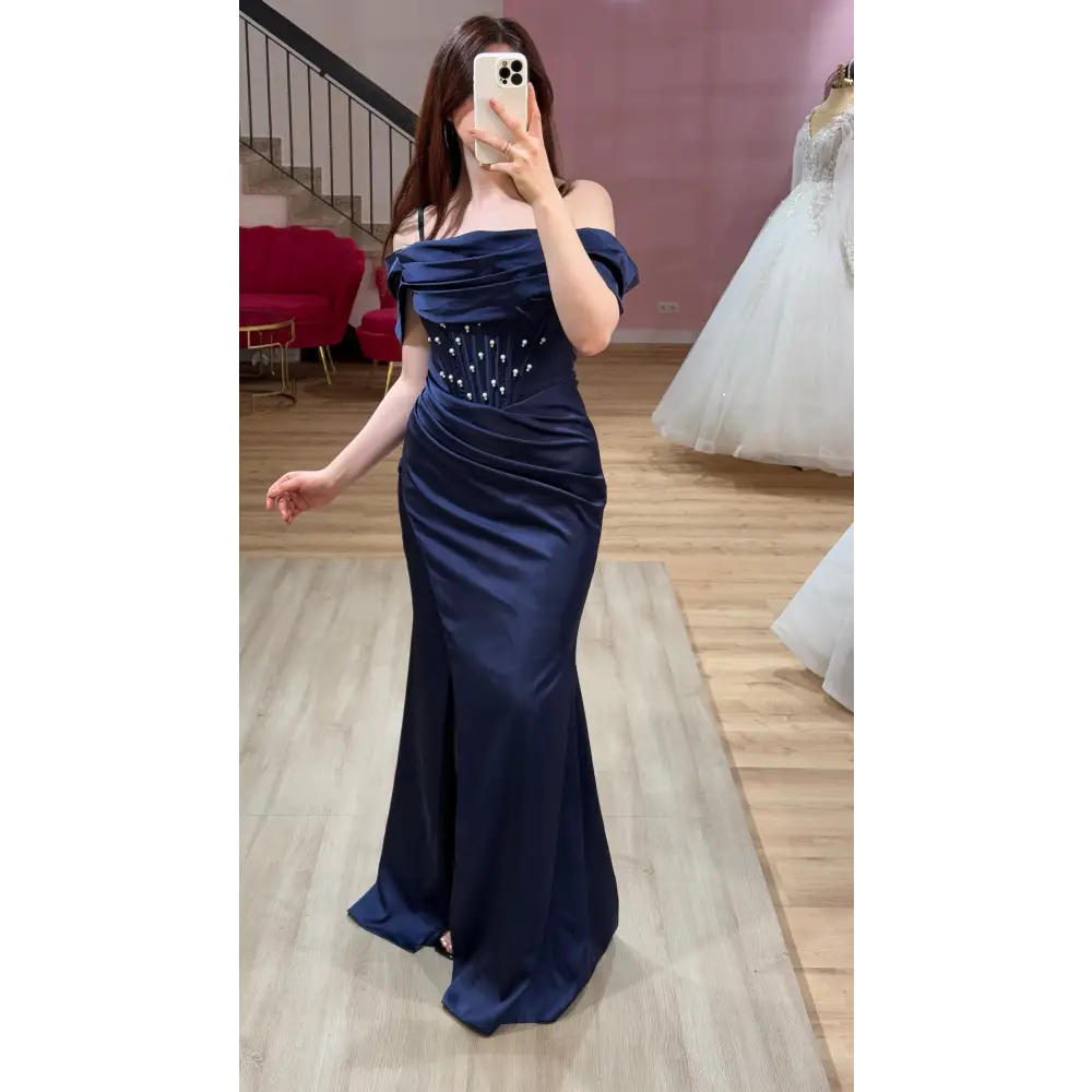 Abendkleid-Melinda-dunkelblaue - Abendkleid