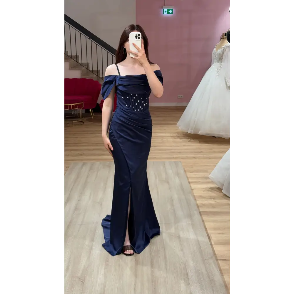 Abendkleid-Melinda-dunkelblaue - Abendkleid