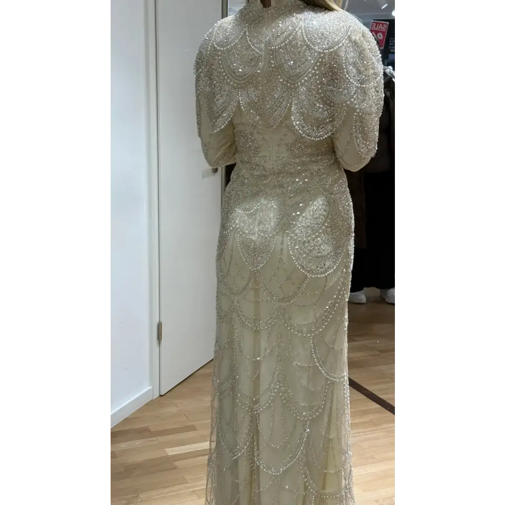 Abendkleid-Neval-creme - Miss LIMA Braut & Abendmode