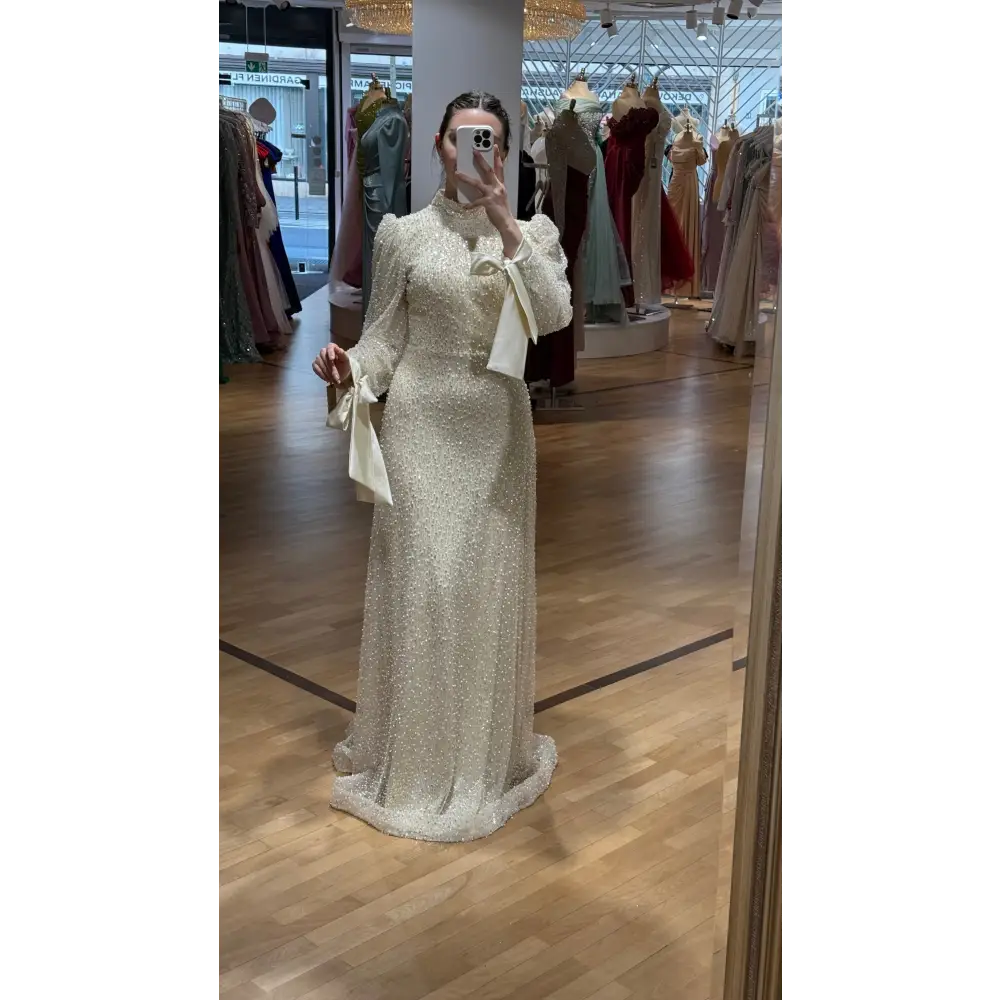 Abendkleid-Nevena-Creme - Abendkleid