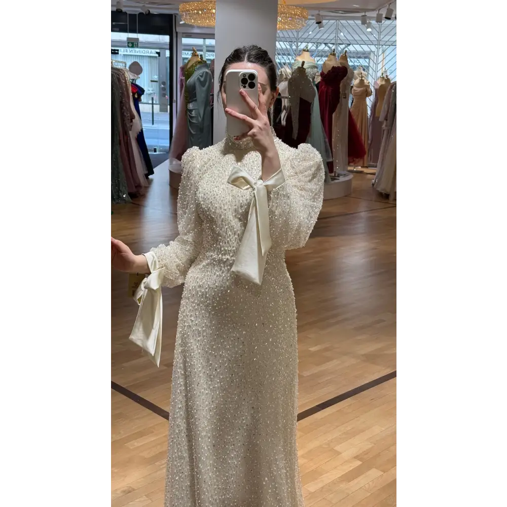 Abendkleid-Nevena-Creme - Abendkleid