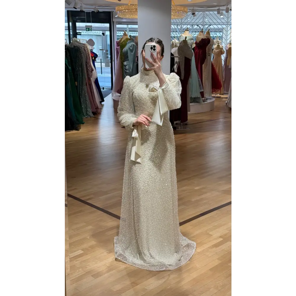 Abendkleid-Nevena-Creme - Abendkleid