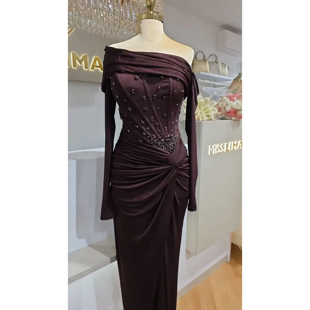 Abendkleid-Samara-braun