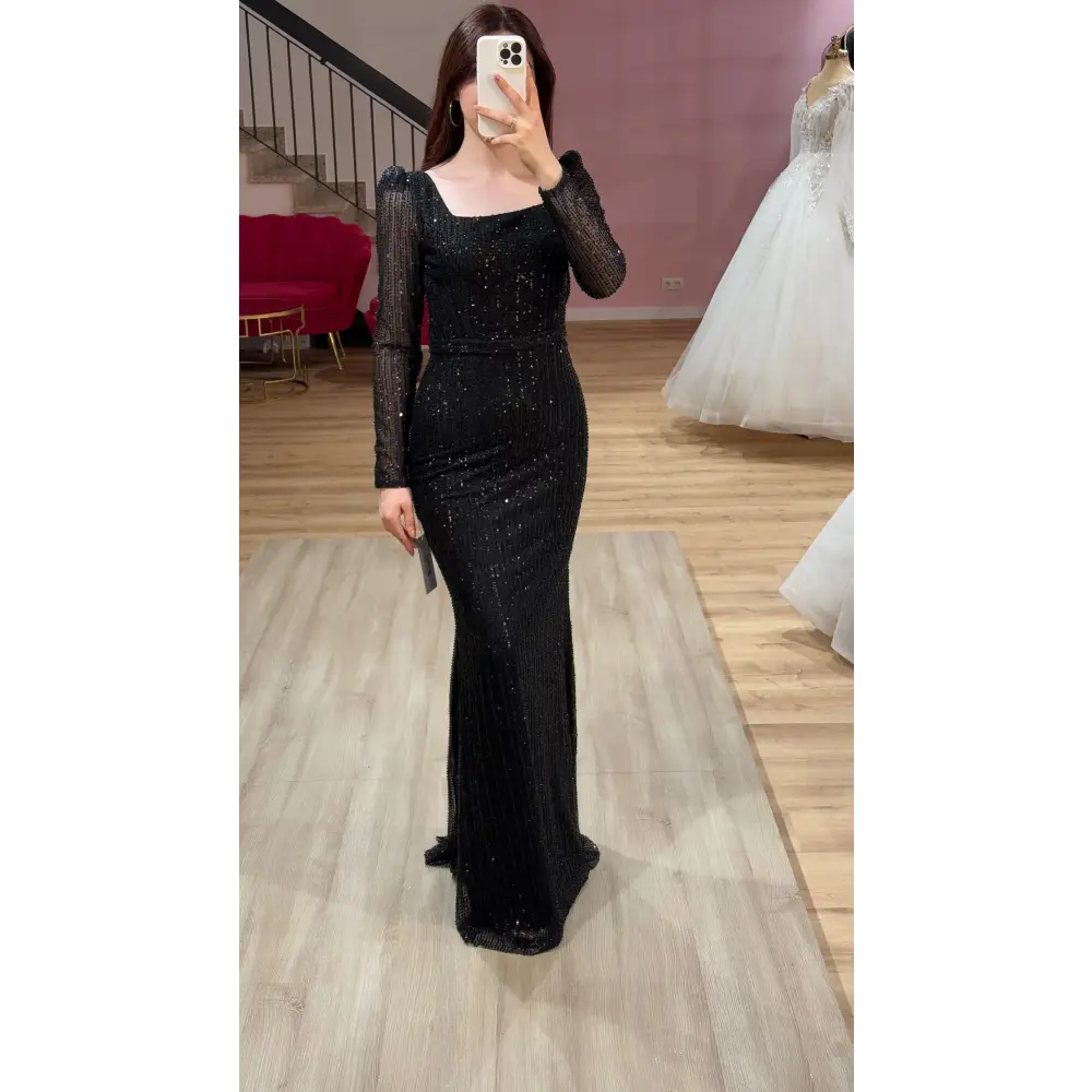 Abendkleid-Selma-schwarz - Abendkleid