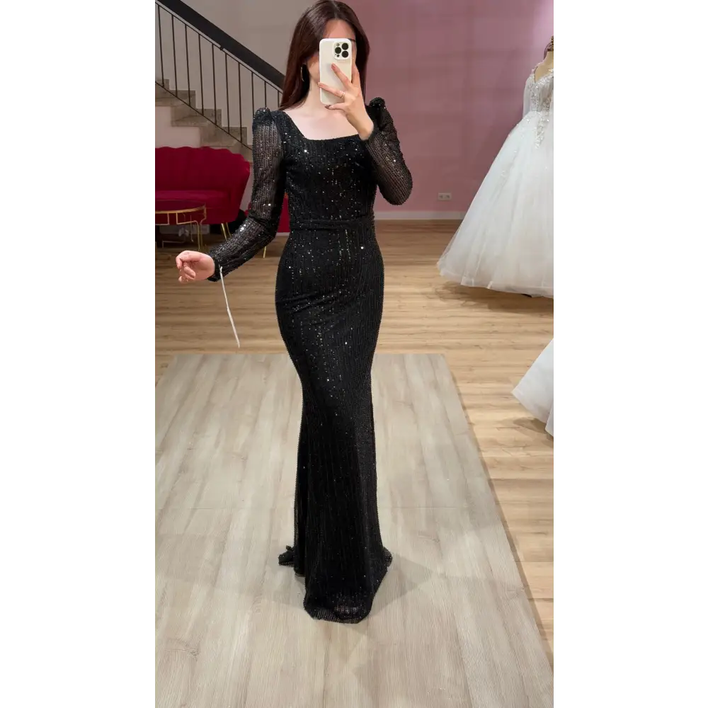 Abendkleid-Selma-schwarz - Abendkleid