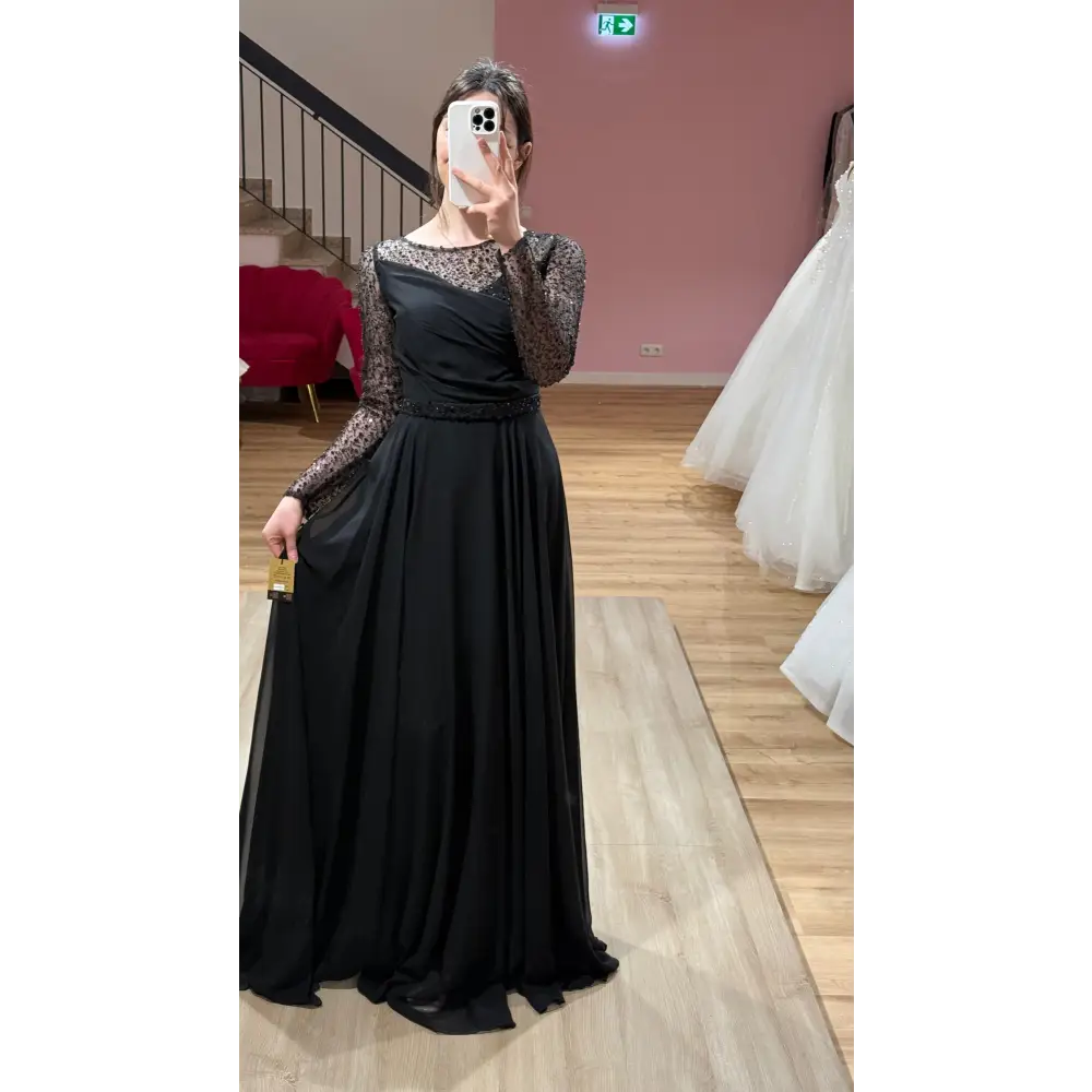 Abendkleid-Soraya-Schwarz - Abendkleid