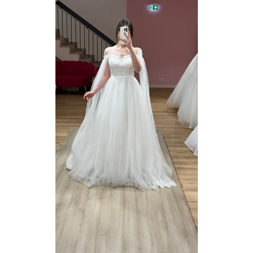 Brautkleid-Derya-weiss - M