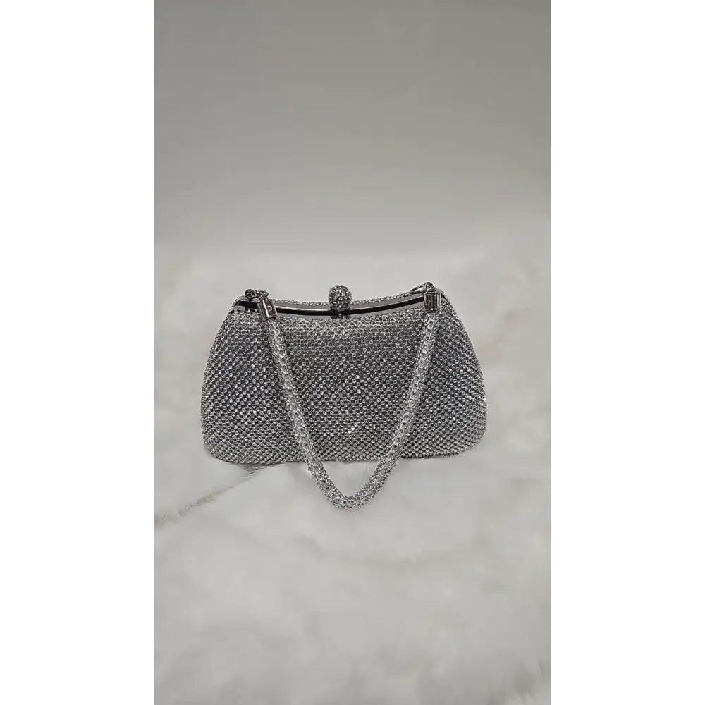 Handtasche-Fiora-silber