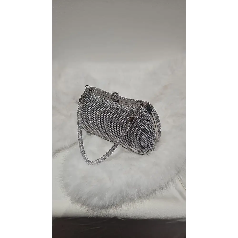 Handtasche-Fiora-silber