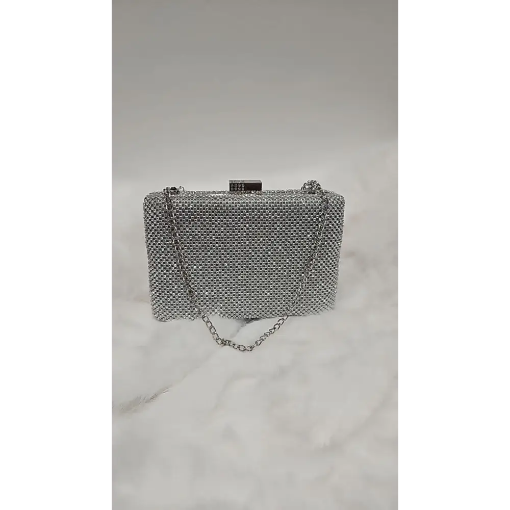 Handtasche-Mila-silber - Tasche