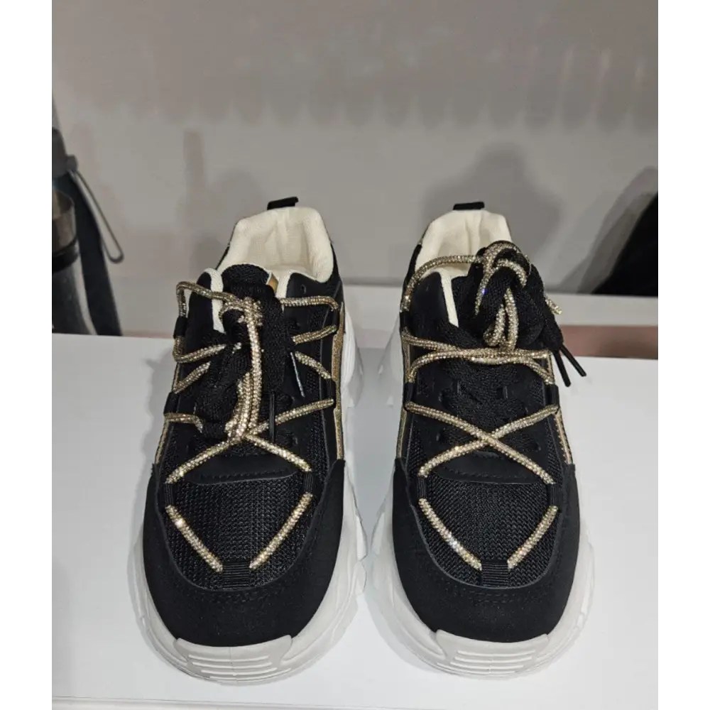 Hochzeit-Braut-Sneaker-Nuvia-schwarz - Schuhe