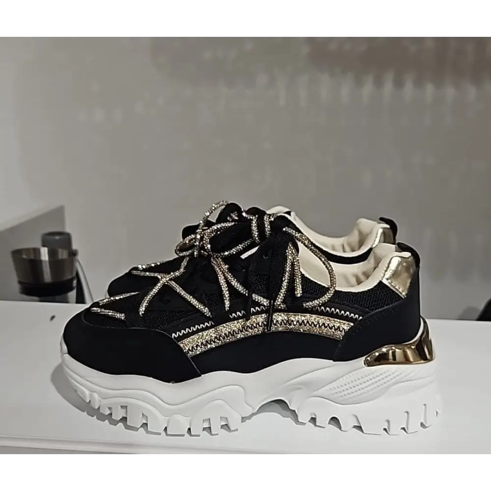 Hochzeit-Braut-Sneaker-Nuvia-schwarz - Schuhe