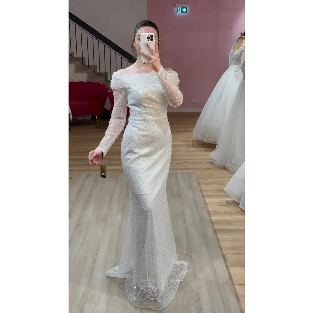 Standesamtkleid-Mirella-weiss - Abendkleid