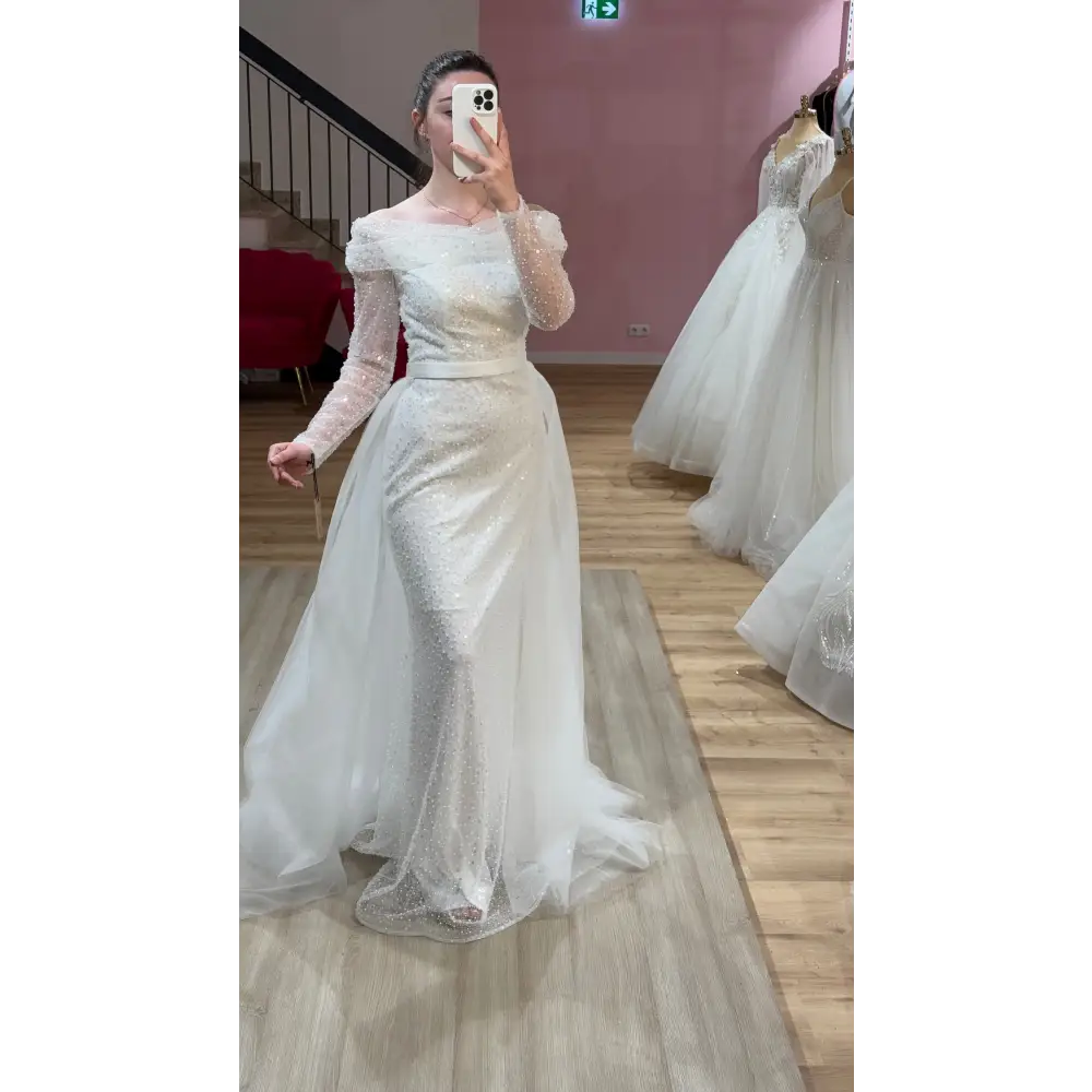 Standesamtkleid-Mirella-weiss - Abendkleid