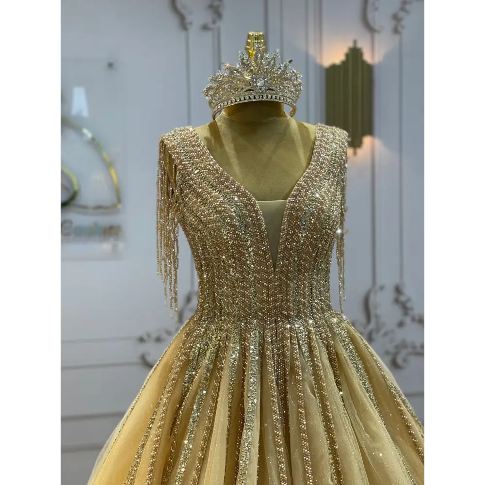 Verlobungskleid-hochzeitskleid-Hennahkleid- Ziara-Gold