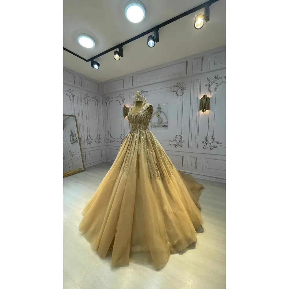 Verlobungskleid-hochzeitskleid-Hennahkleid- Ziara-Gold